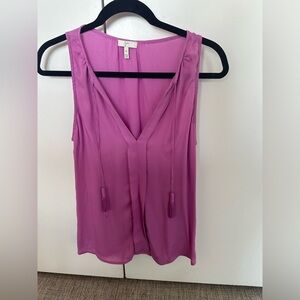 Purple silk blouse